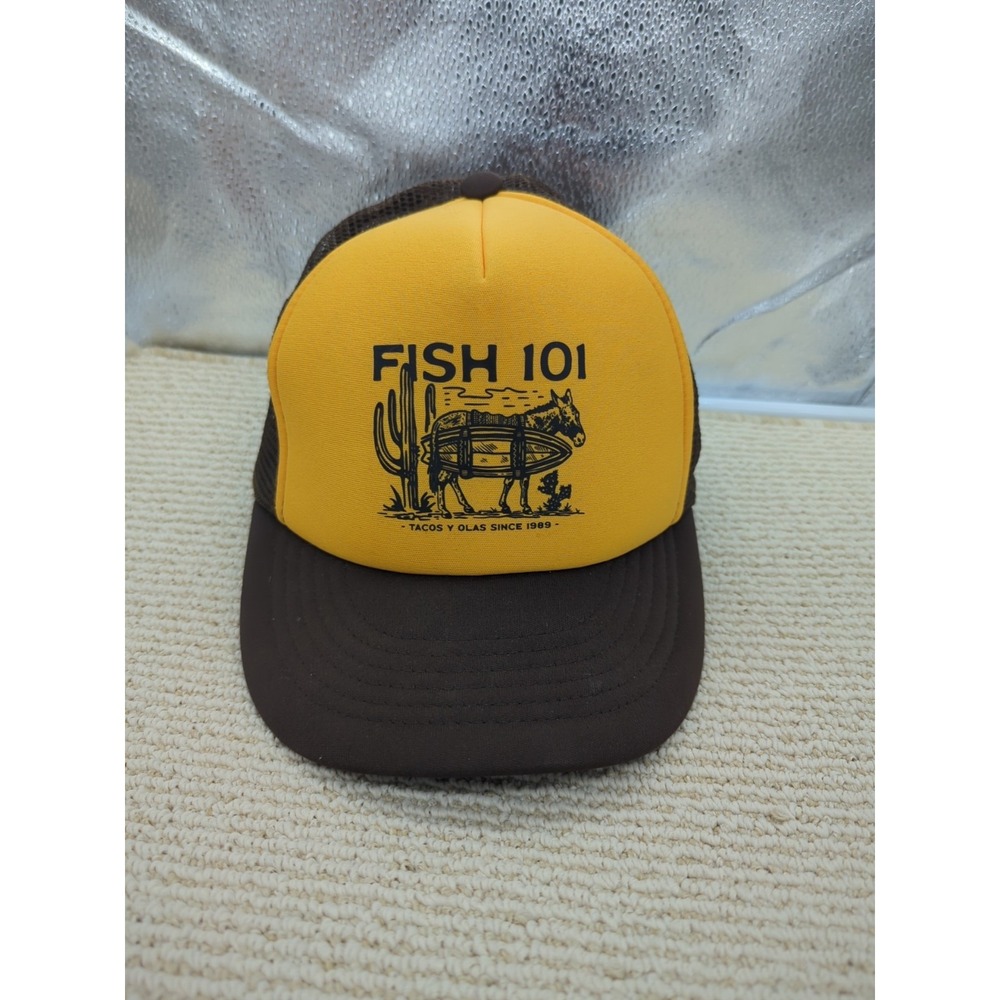 Fish 101 Leucadia San Diego California Adult Adjustable Hat Cap